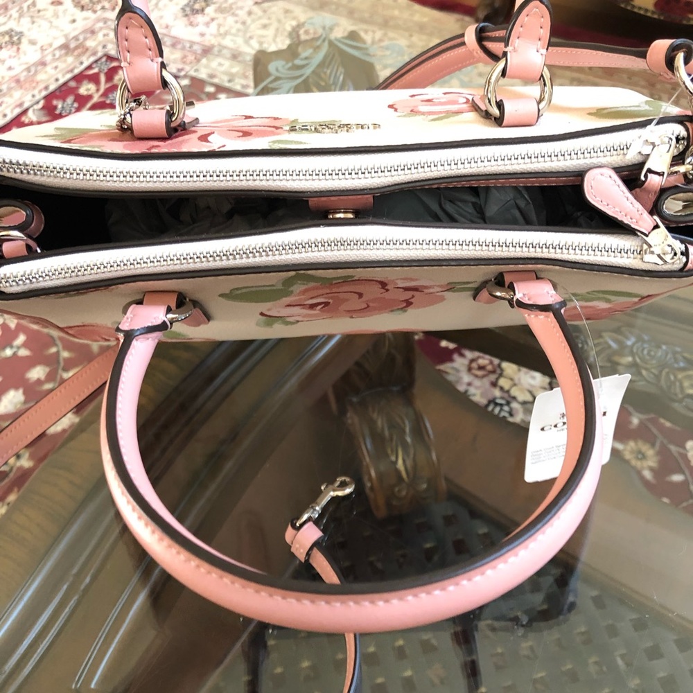 2pcs NWT Coach floral handbag&wallet - Picture 3 of 8